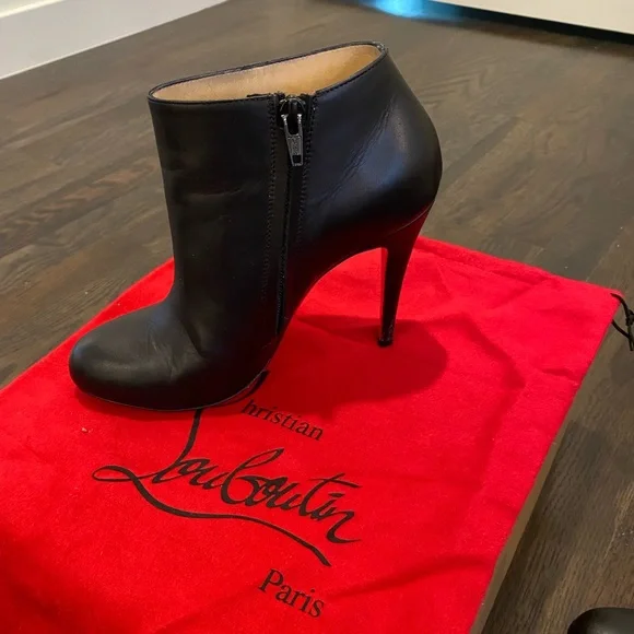 Christian Louboutin Belle100 black bootie size 38 - Picture 3 of 9
